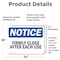 Signmission Firmly Close Door After Each Use, 24 in W x Rectangle, Vinyl Decal OS-2PACK-NS-D-1824-L-12722 - alternate 6
